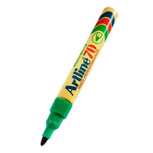 Artline 70 Permanent Marker 1.5mm Bullet Nib Green - Sold Each (12 per Box)