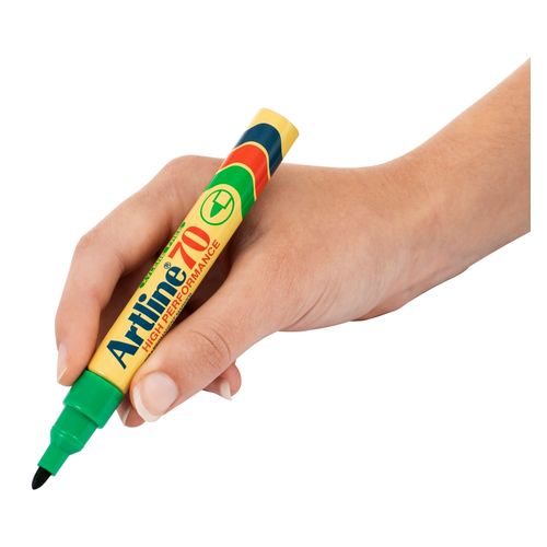 Artline 70 Permanent Marker 1.5mm Bullet Nib Green - Sold Each (12 per Box)