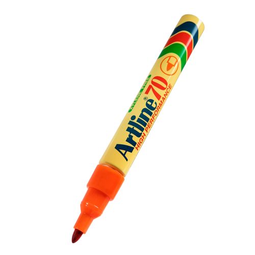 Artline 70 Permanent Marker 1.5mm Bullet Nib Orange - Sold Each (12 per Box)