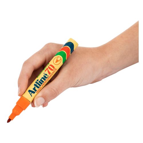 Artline 70 Permanent Marker 1.5mm Bullet Nib Orange - Sold Each (12 per Box)