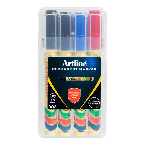 Artline 70 Permanent Marker Bullet Assorted Wallet 4