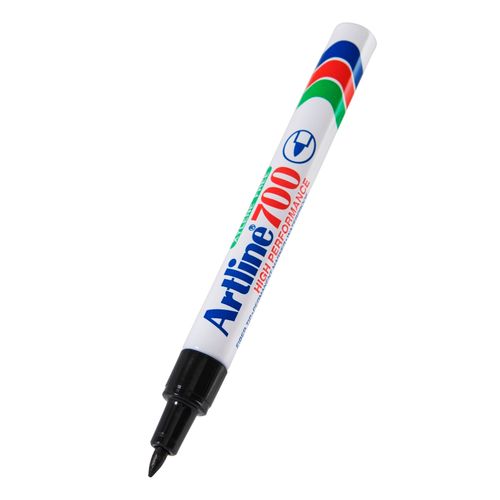 Artline 700 Permanent Marker 0.7mm Bullet Nib Black - Sold Each (12 per Box)