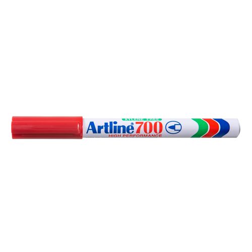 Artline 700 Permanent Marker 0.7mm Bullet Nib Red - Sold Each (12 per Box)
