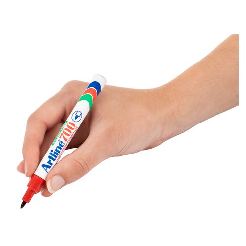 Artline 700 Permanent Marker 0.7mm Bullet Nib Red - Sold Each (12 per Box)