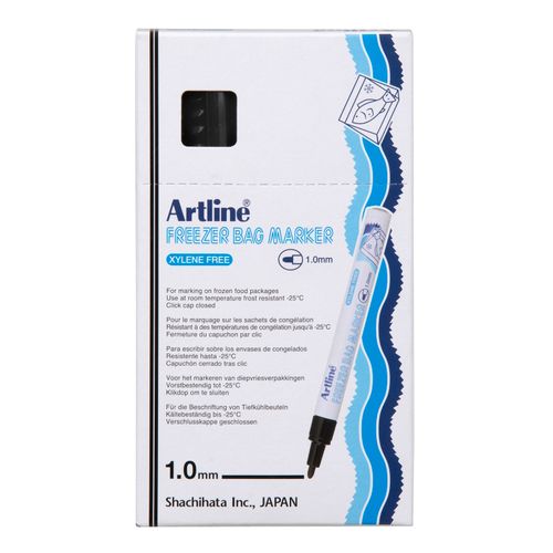Artline 770 Freezer Bag Marker 1.0mm Bullet Nib Black - Sold Each (12 per Box)