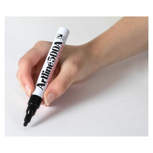 Artline 500A Whiteboard Marker 2mm Bullet Nib Black - Sold Each (12 per Box)