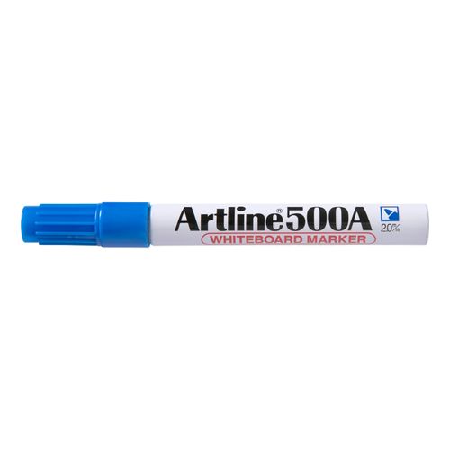 Artline 500A Whiteboard Marker 2mm Bullet Nib Blue - Sold Each (12 per Box)