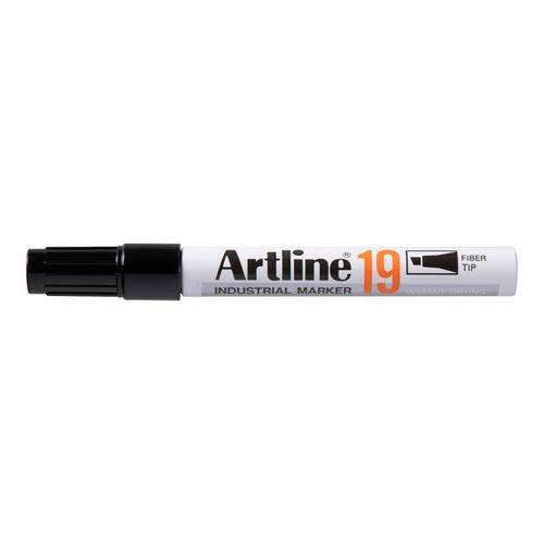 Artline 19 Industrial Permanent Marker 5mm Chisel Nib Black - Sold Each (12 per Box)