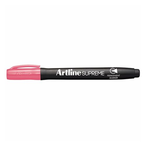 Artline Supreme Permanent Marker Bullet 1.0mm Pink - Sold Each (12 per Box)