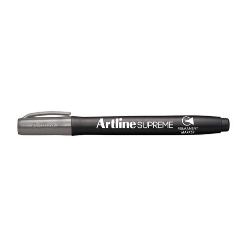 Artline Supreme Permanent Marker Bullet 1.0mm Grey - Sold Each (12 per Box)