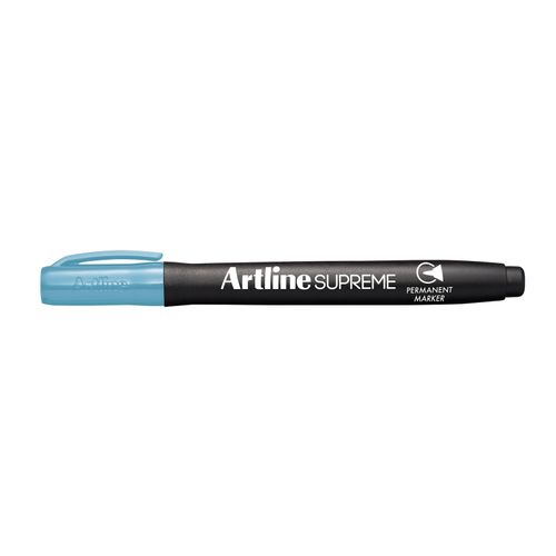 Artline Supreme Permanent Marker Bullet 1.0mm Light Blue - Sold Each (12 per Box)