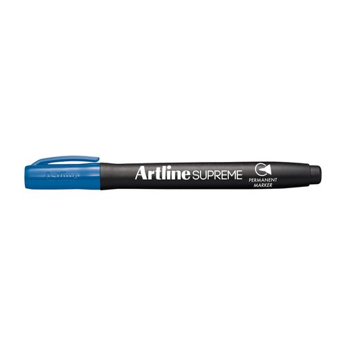 Artline Supreme Permanent Marker Bullet 1.0mm Royal Blue - Sold Each (12 per Box)