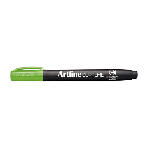 Artline Supreme Permanent Marker Bullet 1.0mm Lime Green - Sold Each (12 per Box)
