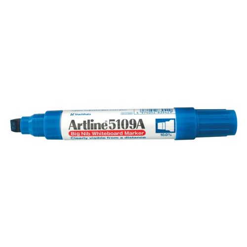 Artline 5109A Whiteboard Marker 10mm Chisel Nib Blue - Sold Each (6 per Box)
