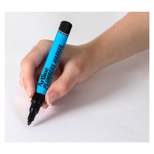 Artline Professional Permanent Marker Plumbers Bullet Black - Sold Each (12 per Box)