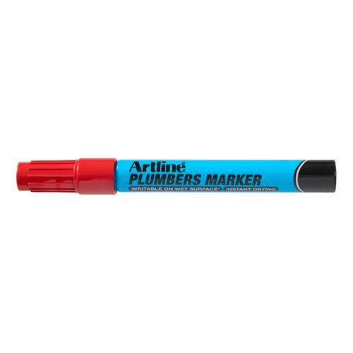Artline Professional Permanent Marker Plumbers Bullet Red - Sold Each (12 per Box)
