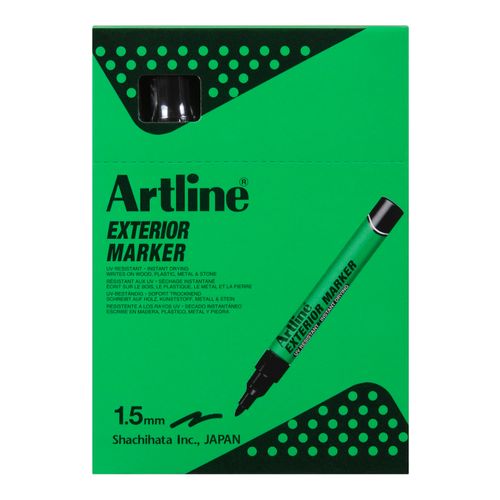 Artline Professional Permanent Marker Exterior Bullet Black - Sold Each (12 per Box)