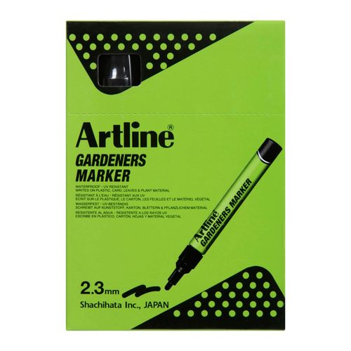 Artline Professional Permanent Marker Gardeners Bullet Black - Sold Each (12 per Box)