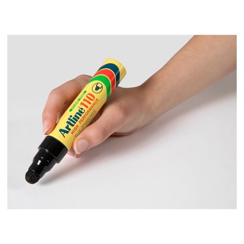Artline 110 Permanent Marker 4mm Bullet Nib Black Box 6
