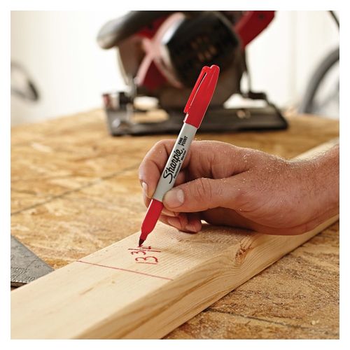 Sharpie Permanent Marker Fine Bullet Red - Sold Each (12 per Box)