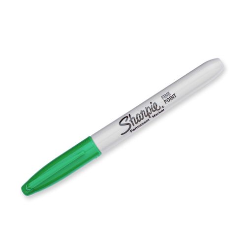 Sharpie Permanent Marker Fine Bullet Green - Sold Each (12 per Box)