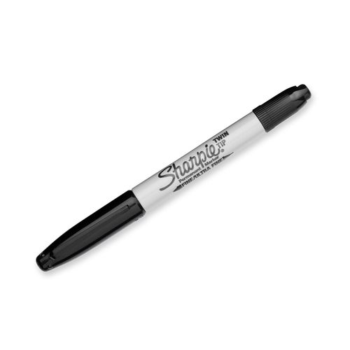 Sharpie Twin Tip Permanent Black Marker (12) - Sold Each (12 per Box)