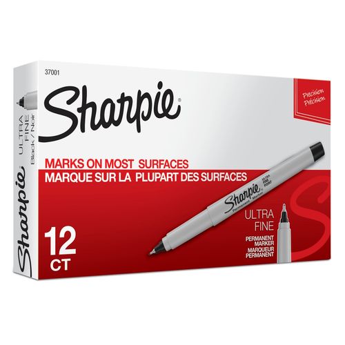 Sharpie Marker Ultra Fine Black - Sold Each (12 per Box)