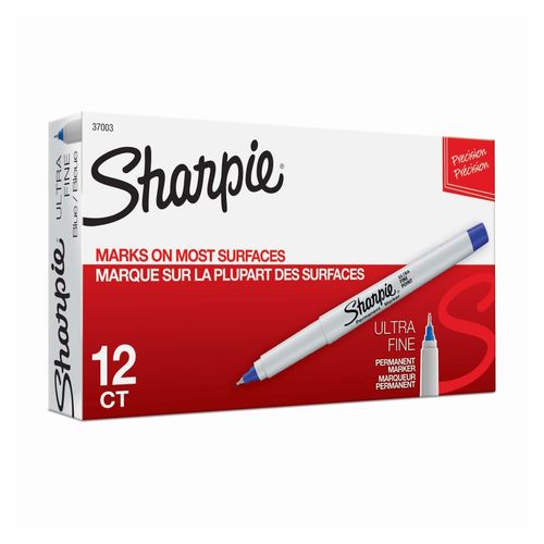 Sharpie Permanent Marker Ultra Fine Bullet Blue - Sold Each (12 per Box)