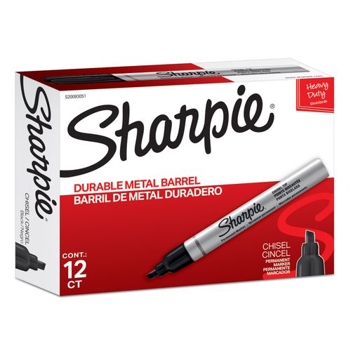 Sharpie Pro Metal Chisel Tip Black Each - Sold Each (12 per Box)