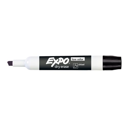 Expo Whiteboard Marker Chisel Black Box 12