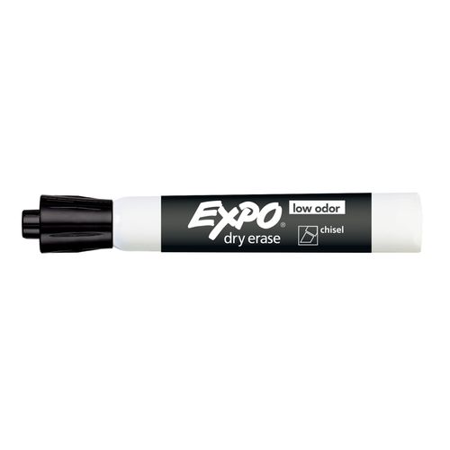 Expo Whiteboard Marker Chisel Black Box 12