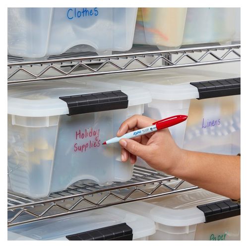 Expo Vis A Vis Wet Erase Whiteboard Marker Bullet Fine Assorted Pack 4