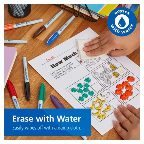 Expo Vis A Vis Wet Erase Whiteboard Marker Bullet Fine Assorted Pack 4