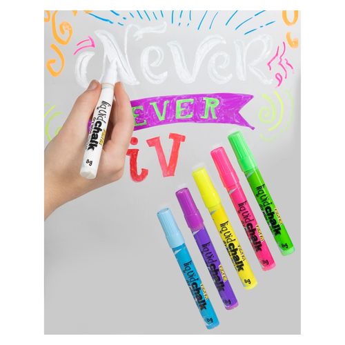Artline Liquid Chalk Marker Dry Wipe Assorted 4mm Wallet 6
