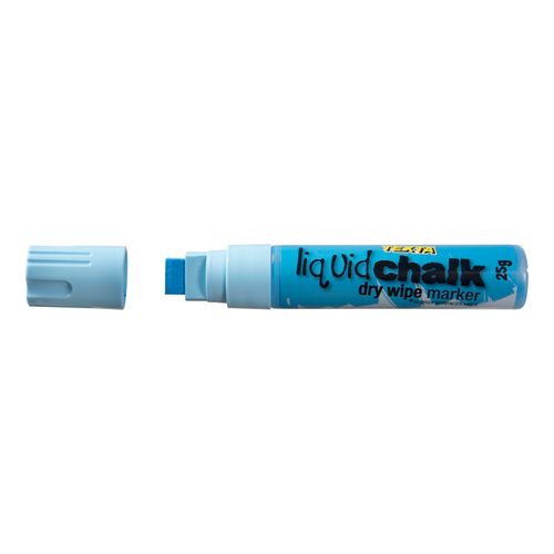 Texta Liquid Chalk Marker Dry Wipe Blue 15mm - Sold Each (12 per Box)