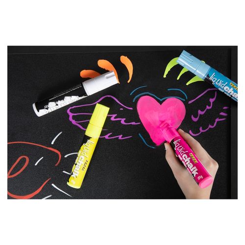 Texta Liquid Chalk Marker Wet Wipe Assorted 15mm Wallet 4