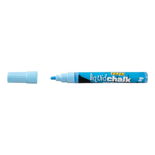 Texta Liquid Chalk Marker Wet Wipe Blue 4.5mm - Sold Each (12 per Box)