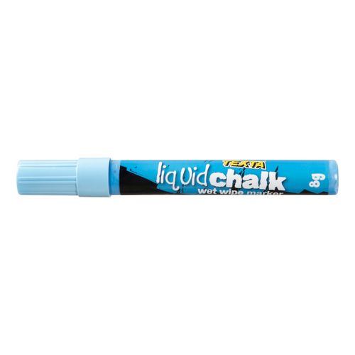 Texta Liquid Chalk Marker Wet Wipe Blue 4.5mm - Sold Each (12 per Box)