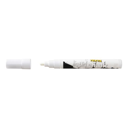 Texta Liquid Chalk Marker Wet Wipe White 4.5mm - Sold Each (12 per Box)