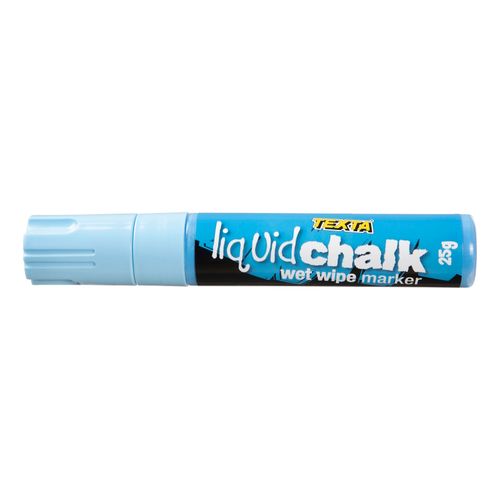Texta Liquid Chalk Marker Wet Wipe Blue 15mm - Sold Each (12 per Box)
