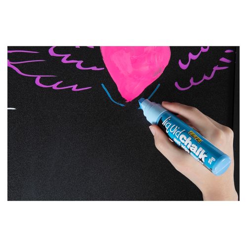 Texta Liquid Chalk Marker Wet Wipe Blue 15mm - Sold Each (12 per Box)