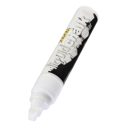 Texta Liquid Chalk Marker Wet Wipe White 15mm - Sold Each (12 per Box)