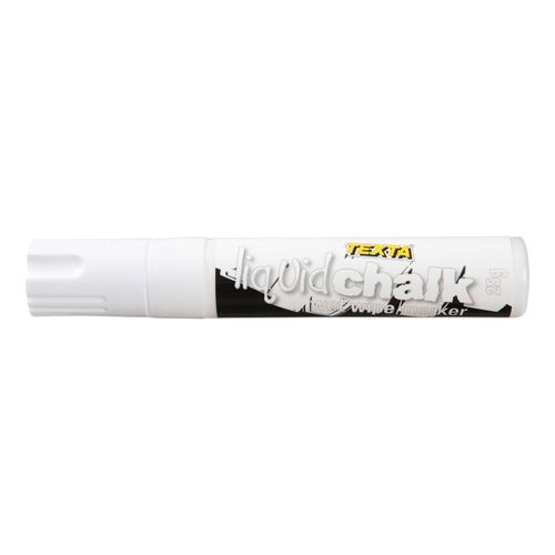 Texta Liquid Chalk Marker Wet Wipe White 15mm - Sold Each (12 per Box)