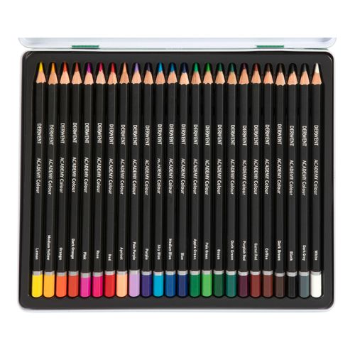 Derwent Academy Coloured Pencils Assorted Pack 24