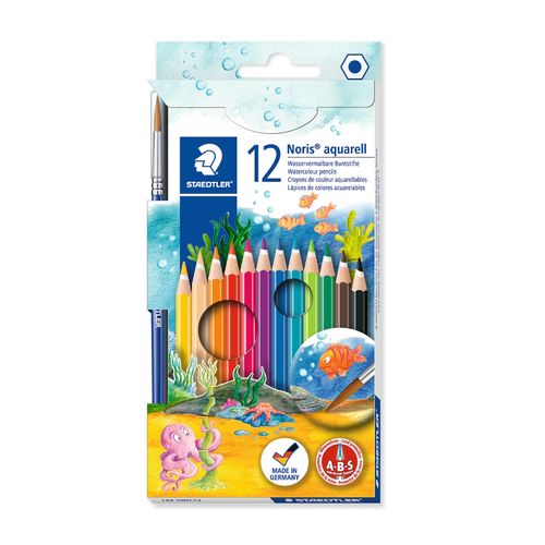 Staedtler Noris Aquarell Watercolour Pencils Assorted Box 12