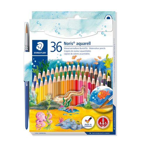 Staedtler Noris Aquarell Watercolour Pencils Assorted Box 36