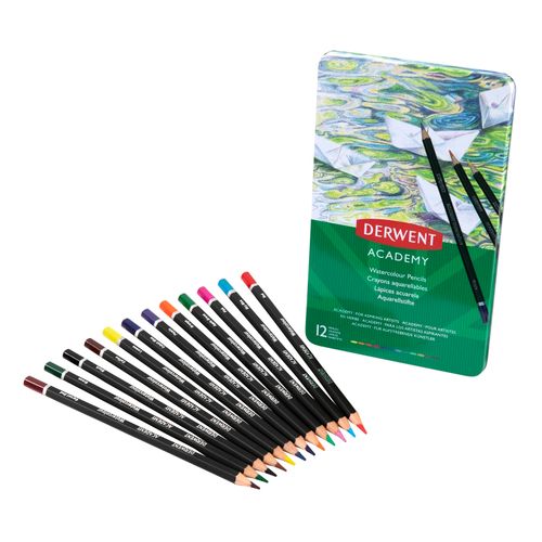 Derwent Watercolour Pencils Assorted Pack 12
