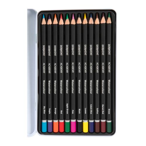 Derwent Watercolour Pencils Assorted Pack 12
