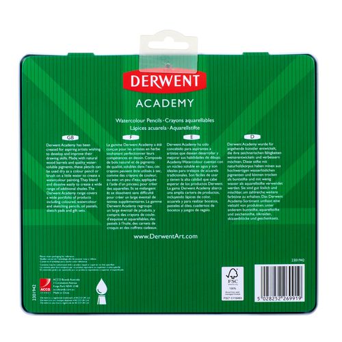 Derwent Watercolour Pencils Assorted Pack 24