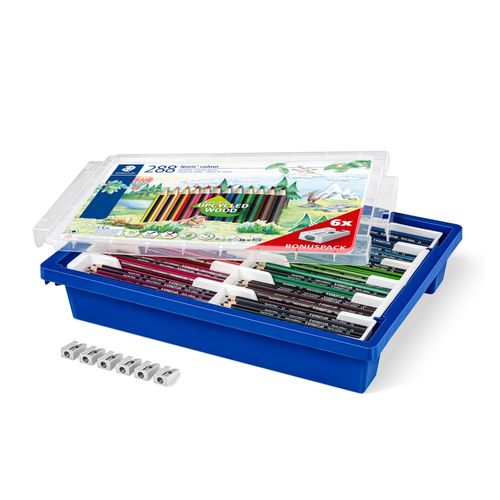 Staedtler Noris Colour Pencils 185 Assorted Colours Class Pack 288